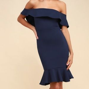 Lulu’s Confidence Boost Dress (navy)